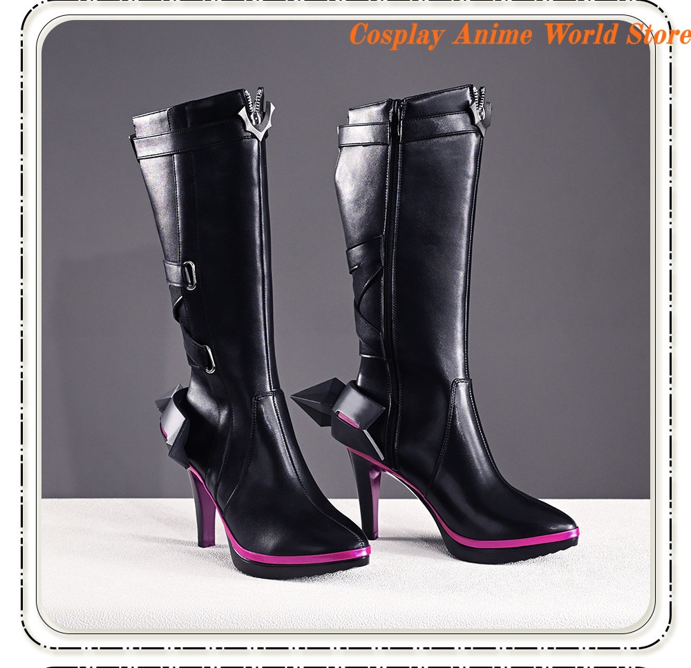 Men Shoes Boots - Laevatain Cosplay Shoes Arknights Endfield Game