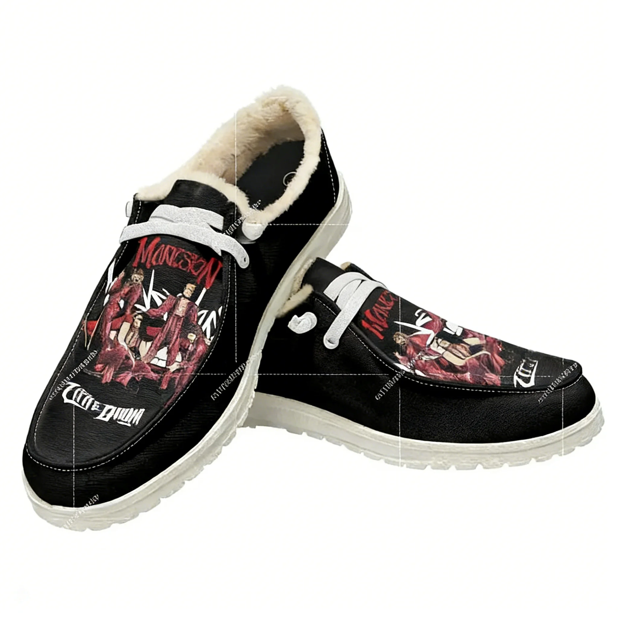 Men Shoes Oxford - Rock Band Maneskin Casual Shoes Flat