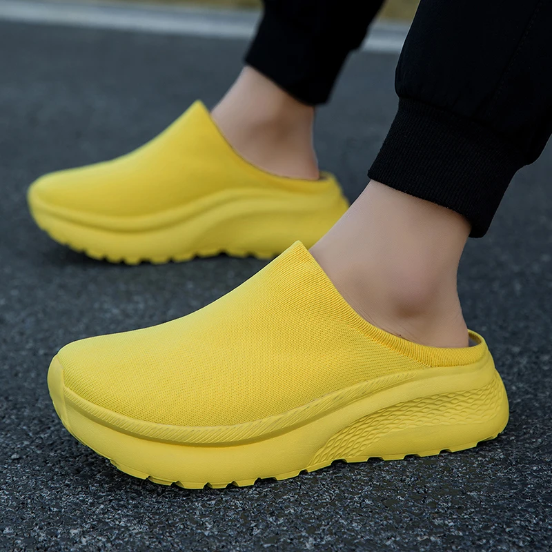 Men Shoes Size 46 - Thick Sole Slippers Winter Warm Plush