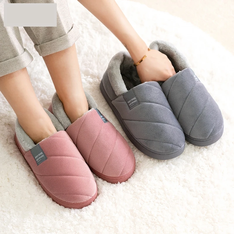 Men Shoes Size 46 - New Men's slippers Winter Solid Color