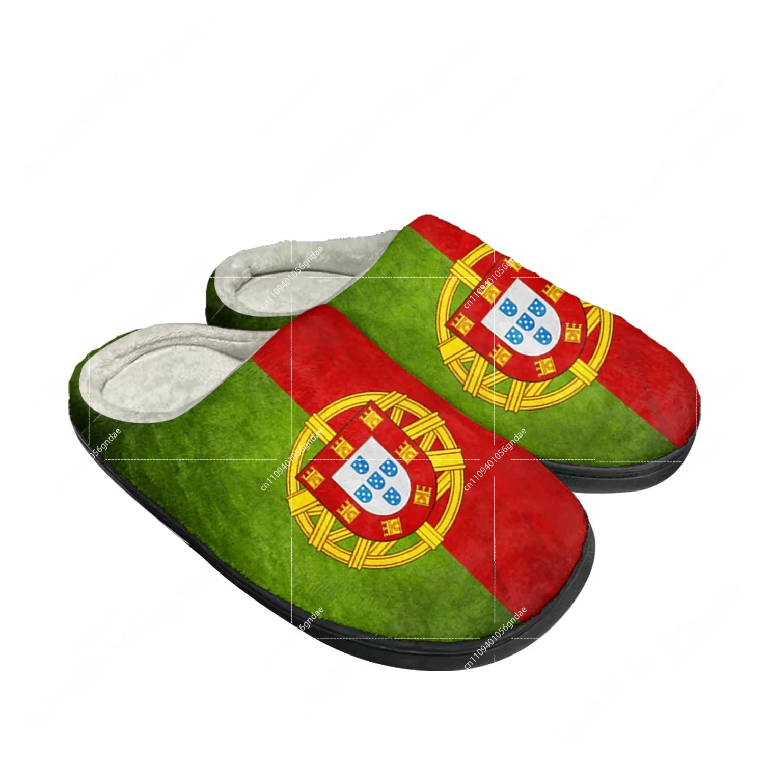 Men'S Shoes Lightweight - Portugal Flag Home Cotton Custom Slippers