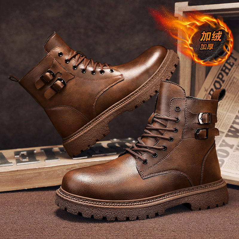 Men Shoes Size 46 - New Men Snow Boots Cowhide Winter
