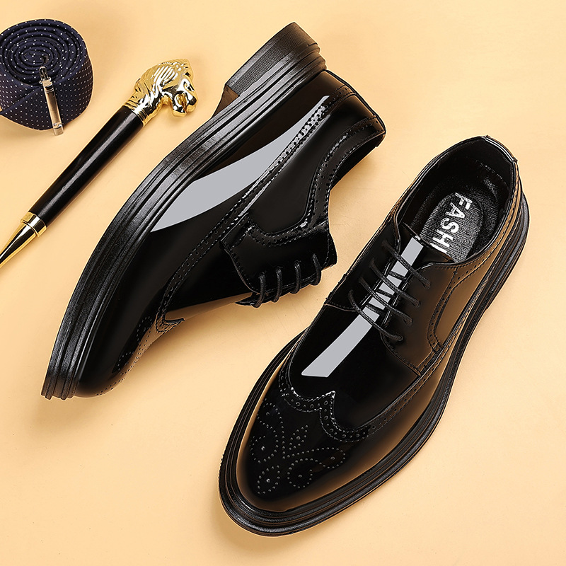 Men's Patent Leather Brogue Dr - đánh giá và giá Men Shoes Oxford