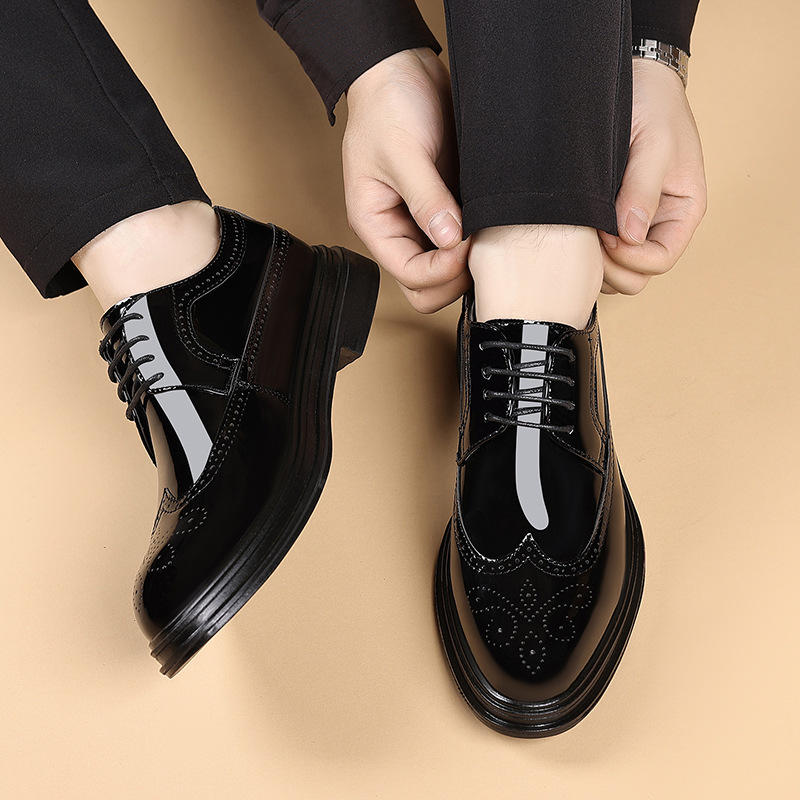 Men's Patent Leather Brogue Dr - đánh giá và giá Men Shoes Oxford