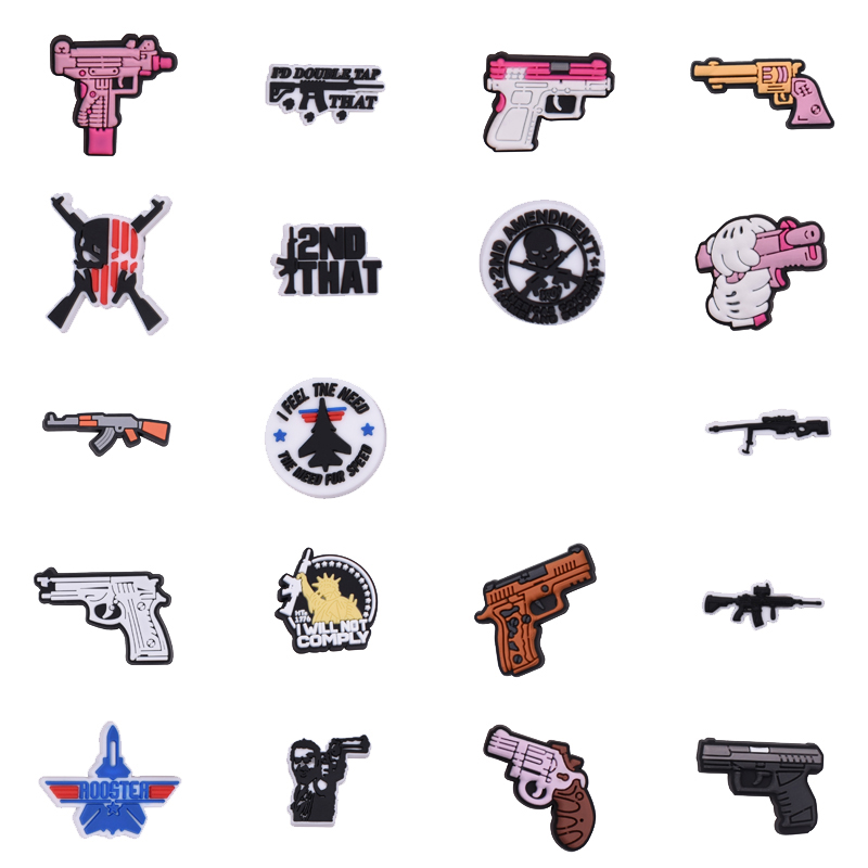 Gun Shoe Charms for Crocs Sand - đánh giá và giá Men Shoes Jeans