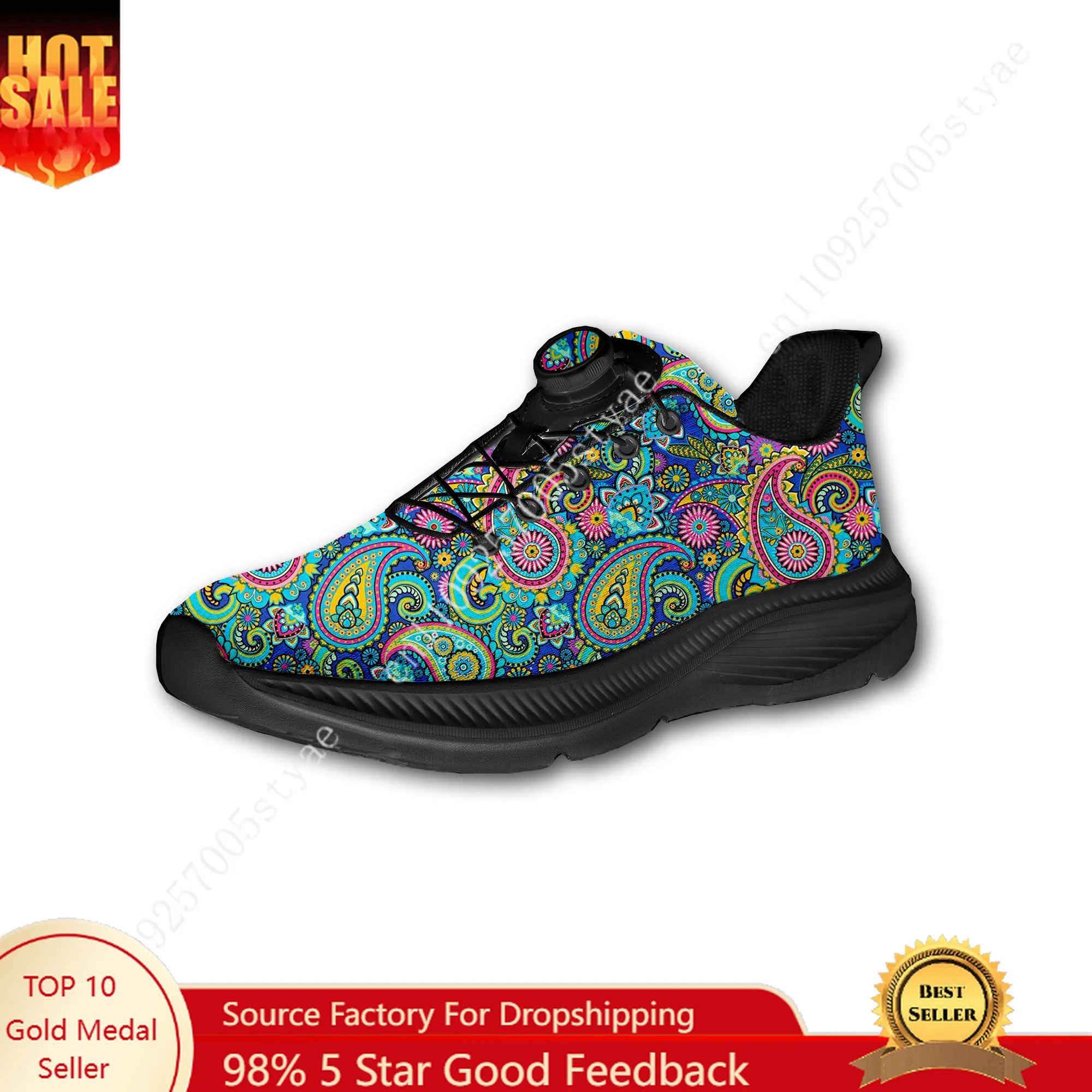Bohemian Mandala Floral Print  - đánh giá và giá Men'S Shoes Lightweight