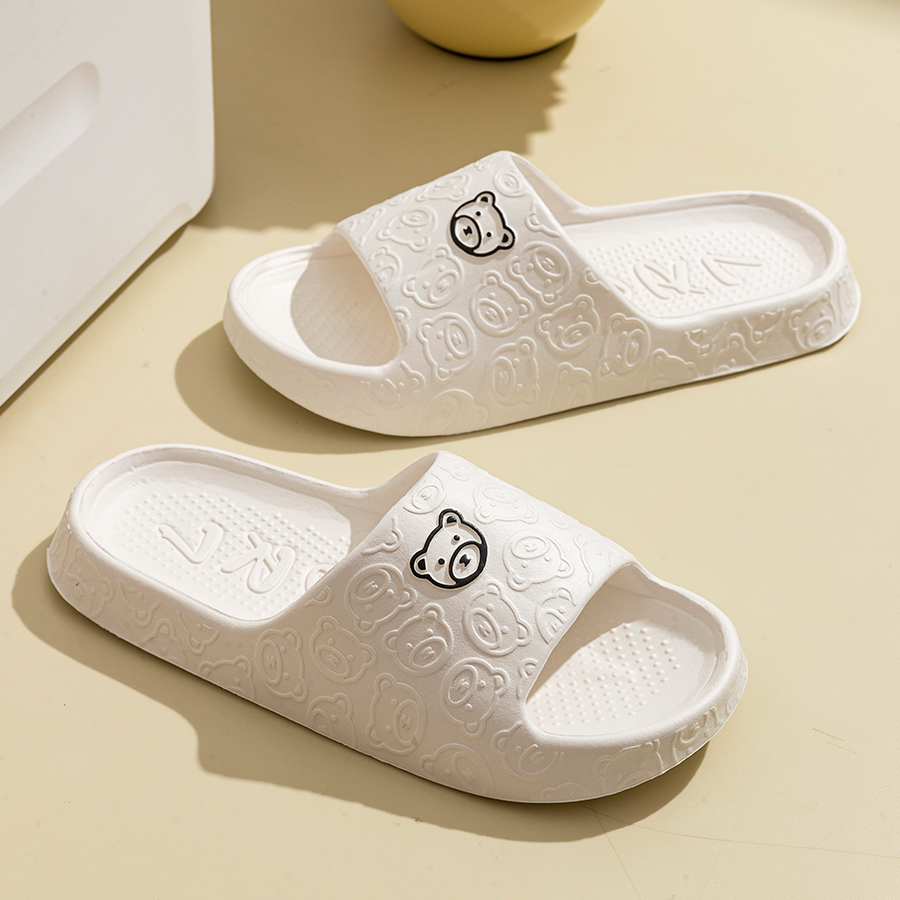 Printting Cute Bear Women Slip - đánh giá và giá Men'S Shoes To Women'S