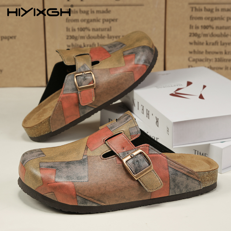 Comfort Cork Leather Slippers  - đánh giá và giá Men'S Shoes Birkenstock