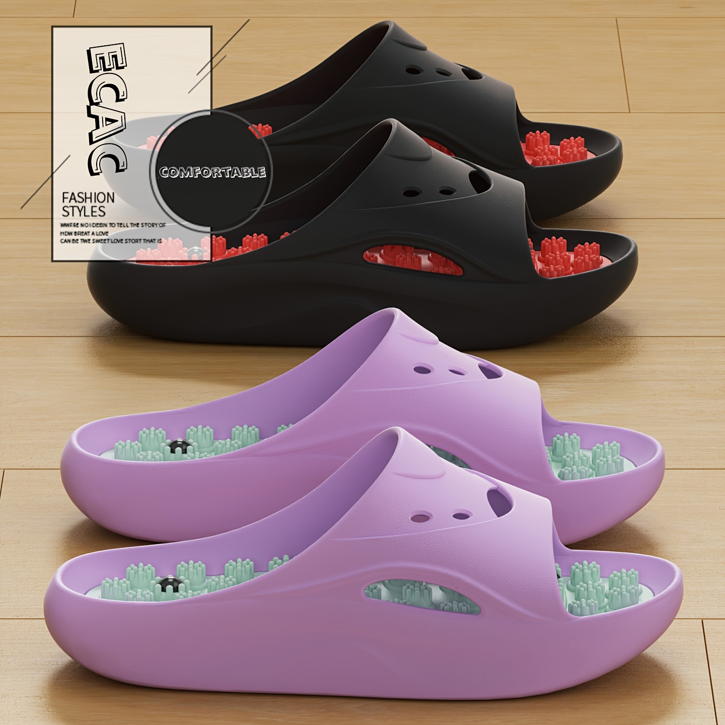 Women Men EVA Massage Slippers - đánh giá và giá Men'S Shoes To Women'S
