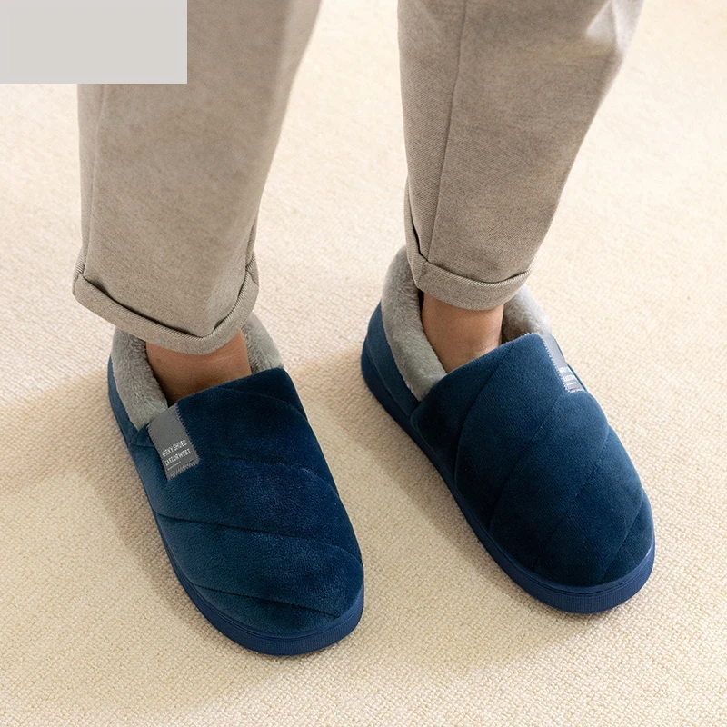 New Men's slippers Winter Soli - đánh giá và giá Men Shoes Size 46