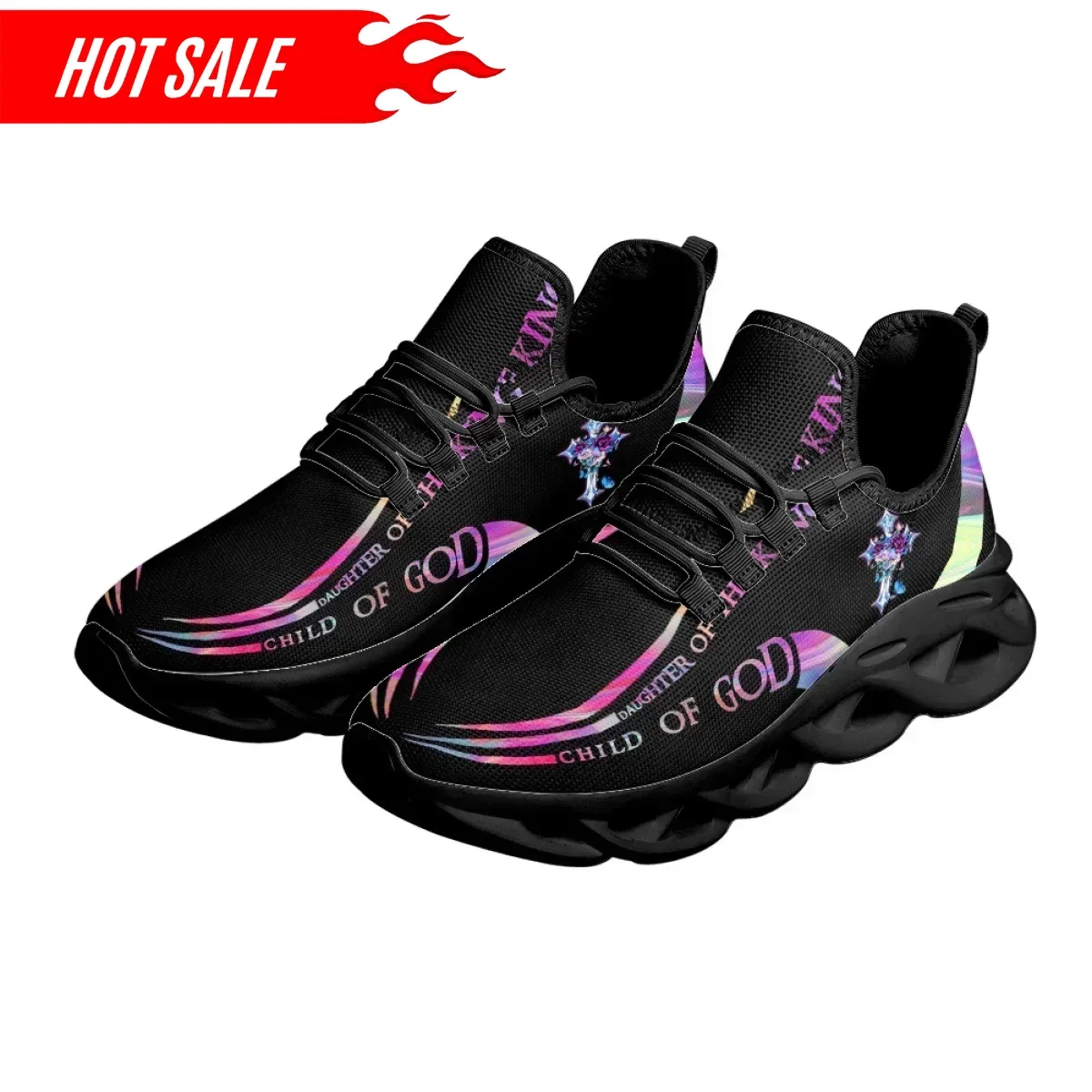 Hot Cross Christian God Print  - đánh giá và giá Men'S Training Shoes