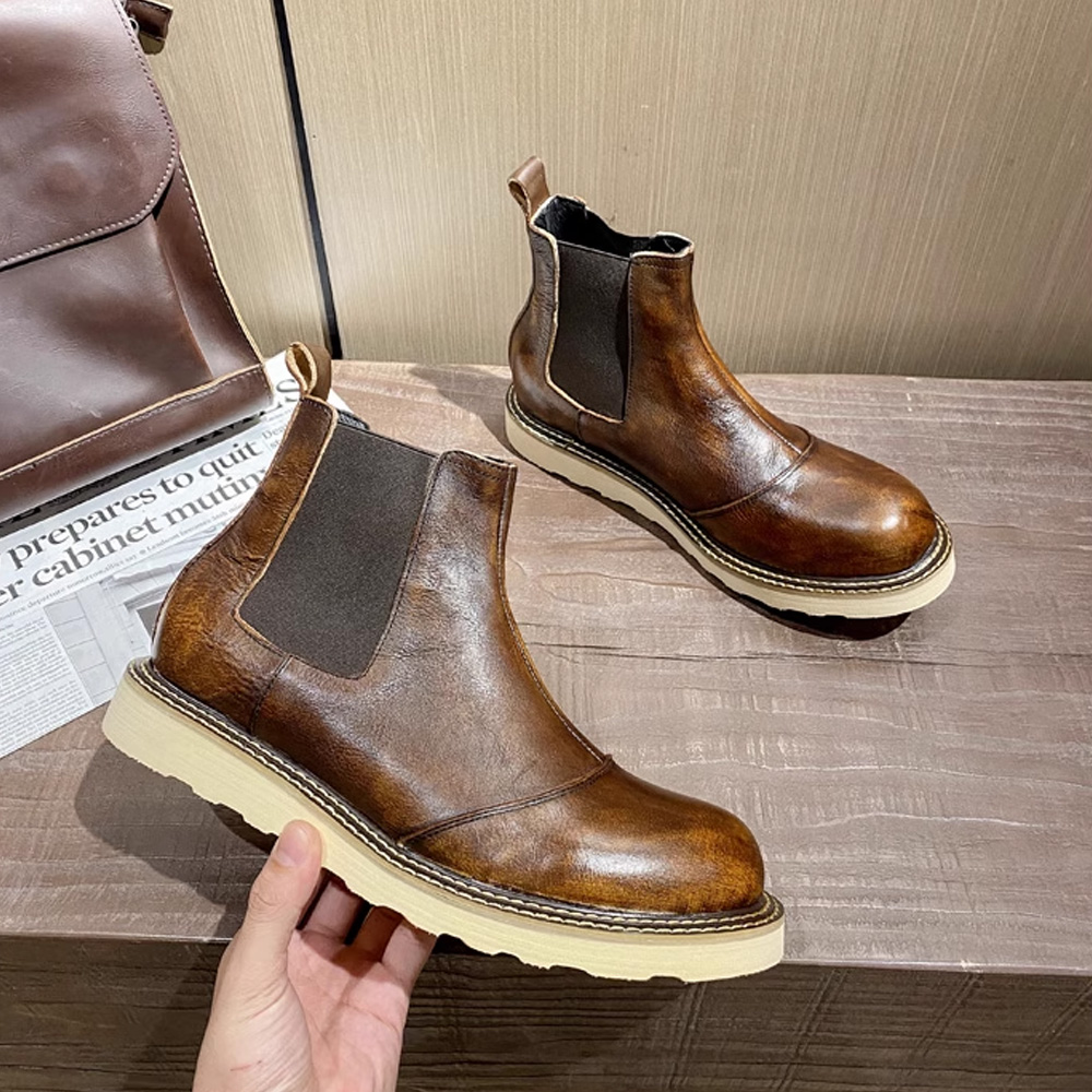 Retro Men's Genuine Leather Ch - đánh giá và giá Men Shoes Oxford