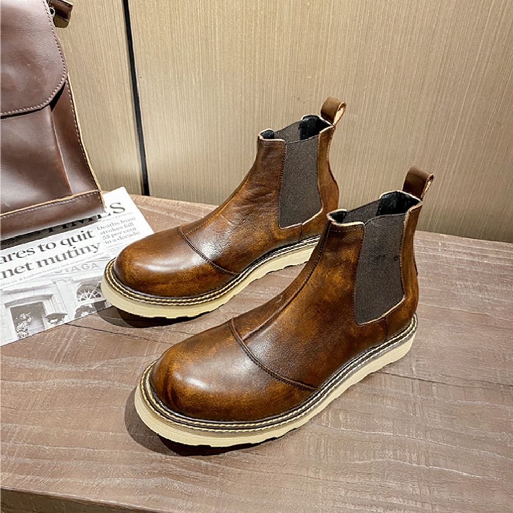 Retro Men's Genuine Leather Ch - đánh giá và giá Men Shoes Oxford