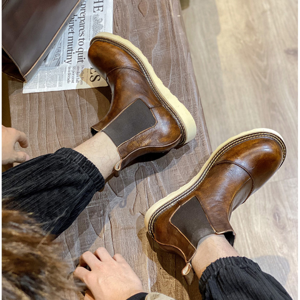 Retro Men's Genuine Leather Ch - đánh giá và giá Men Shoes Oxford