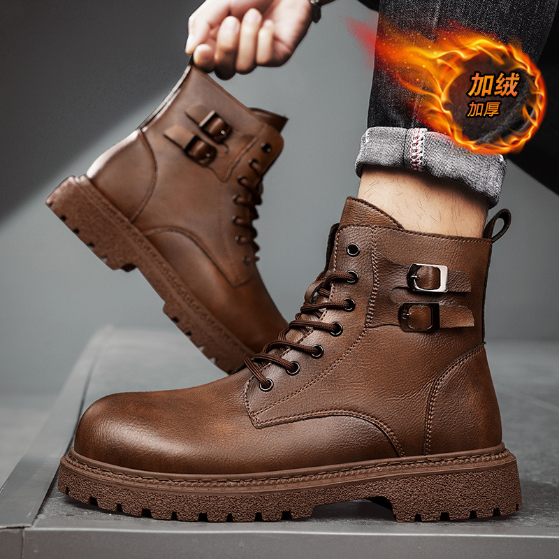 New Men Snow Boots Cowhide Win - đánh giá và giá Men Shoes Size 46