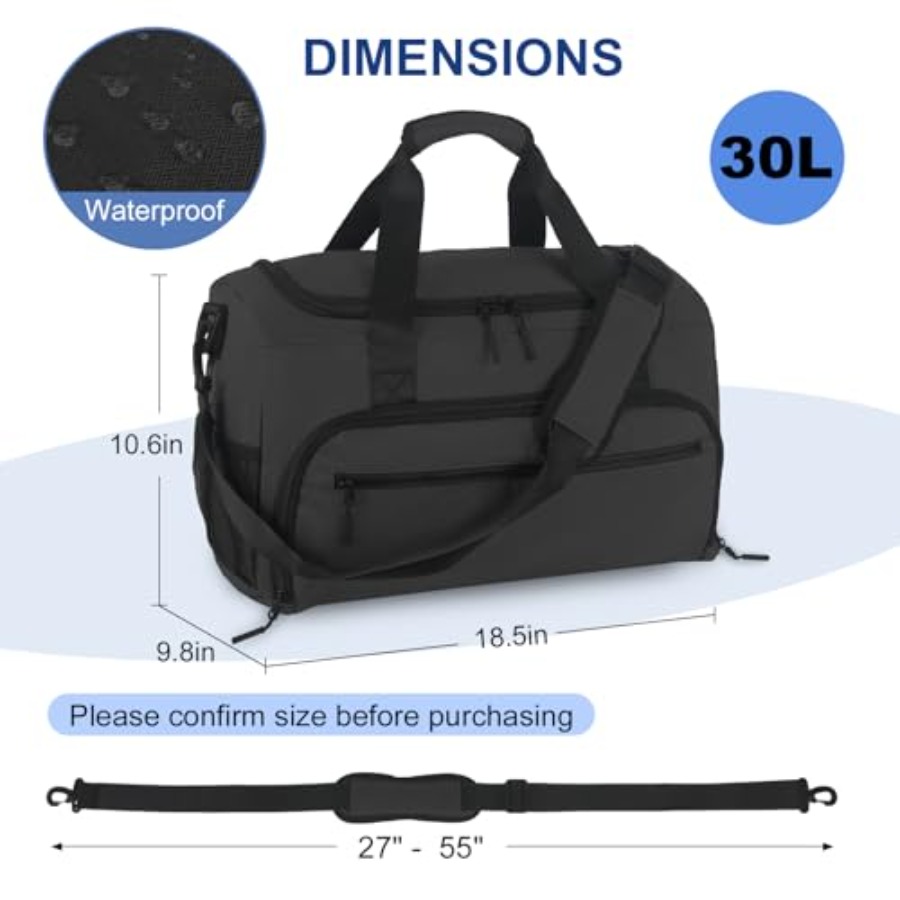 Gym Bag for Men Women, Sports  - đánh giá và giá Men'S Shoes To Women'S