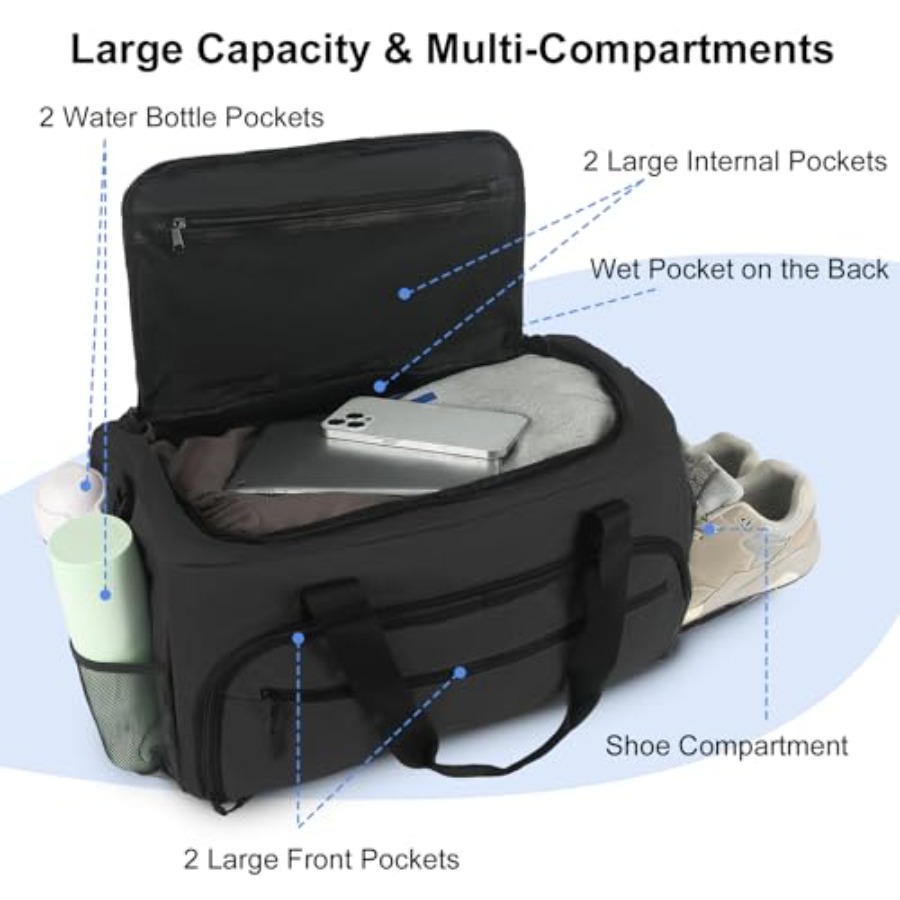 Gym Bag for Men Women, Sports  - đánh giá và giá Men'S Shoes To Women'S