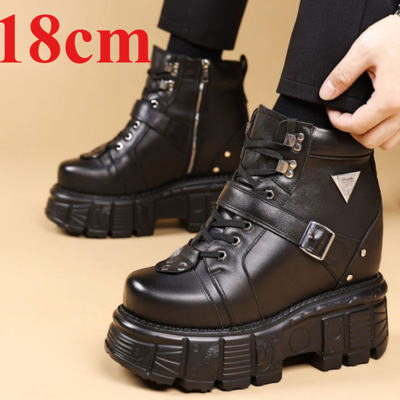 Genuine Leather Motorcycle Boo - đánh giá và giá Men Shoes Boots