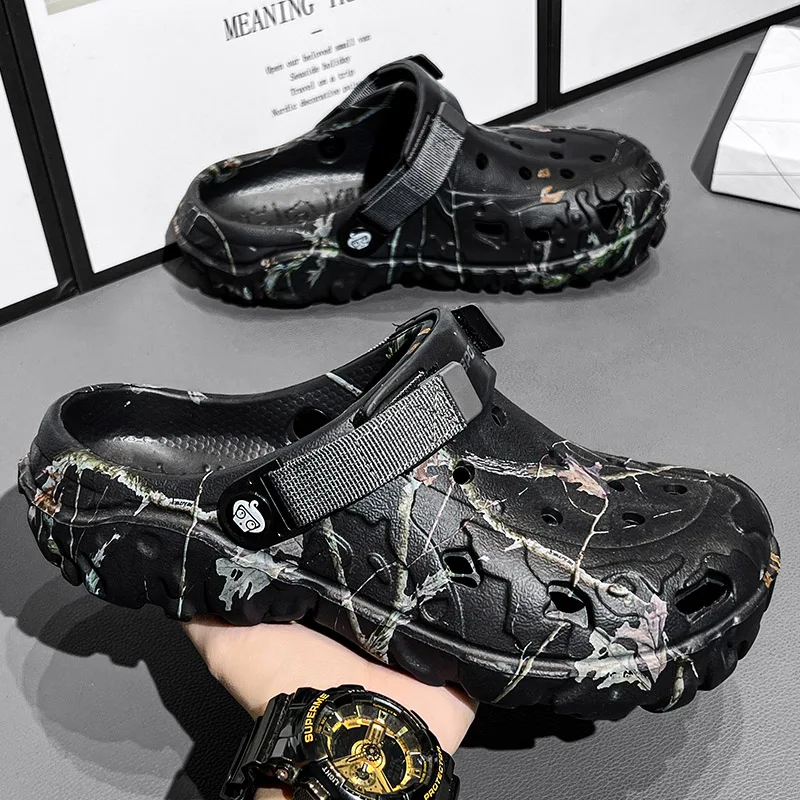Summer Women's and Men's Clogs - đánh giá và giá Men Shoes Size 46